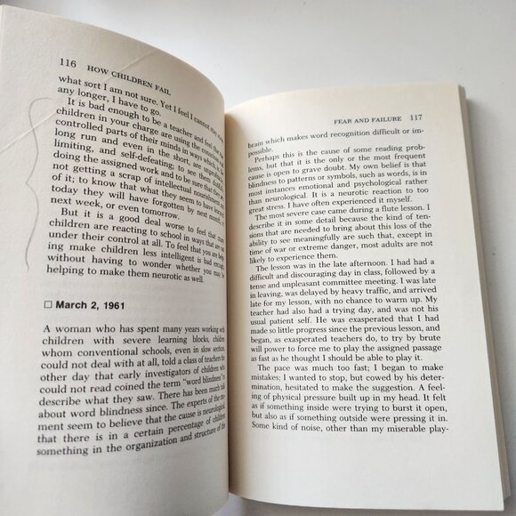 How Children Fail By John Holt Paperback 1995 Perseus Books Education/Childcare - Picture 9 of 11